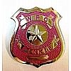 ������ Police Badge pink ������� 7�5�� 02493