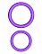 Набор из двух фиолетовых эрекционных колец Max Width Silicone Rings