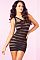 Облегающее платье на одной бретели SIZZLE STRIPES SEAMLESS DRESS