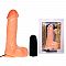 Телесный вибратор-реалистик на присоске - 20 см.