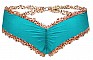 Комплект пэстис-звёздочек с леопардовым принтом и бирюзовых трусиков