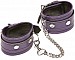 Фиолетовые кожаные наручники X-Play