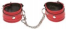 Красные кожаные наручники X-Play