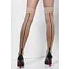Телесные чулки с контрастными стрелками сзади Телесные чулки с контрастными стрелками сзади