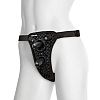       Double Penetration Velvet Harness w/ 2 Plug