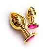  Butt Plug Gold Large Ruby