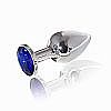 �������� ������ Butt Plug Silver Small Blue