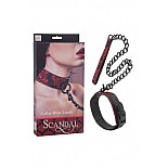 <strong>Ошейник с цепью Scandal Collar with Leash атласный черно-красный</strong> <br />
Дизайнерский атрибут из чувственной премиум-коллекции эротических аксессуаров Scandal, который обязательно придется по вкусу любителям БДСМ-игр. Ошейник с поводком, состоящим из металлической цепочки и специальной петли для руки, обшитой стильной тканью, декорированной дизайнерским рисунком из блестящих красных нитей. Поводок можно крепить к наручникам, ошейнику или фиксаторам для ног с помощью карабина. Длина: 81,25 см; Материал: Polyester; Производитель: California Exotic Novelties. <div class="charTableblock"><div><span>Материал</span>: текстиль</div><div><span>Цвет</span>: красный, розовый</div><div><span>Производитель</span>: California Exotic Novelties, США</div></div> Ошейник с цепью Scandal Collar with Leash атласный черно-красный
Дизайнерский атрибут из чувственной премиум-коллекции эротических аксессуаров Scandal, который обязательно придется по вкусу любителям БДСМ-игр. Ошейник с поводком, состоящим из металлической цепочки и специальной петли для руки, обшитой стильной тканью, декорированной дизайнерским рисунком из блестящих красных нитей. Поводок можно крепить к наручникам, ошейнику или фиксаторам для ног с помощью карабина. Длина: 81,25 см; Материал: Polyester; Производитель: California Exotic Novelties.