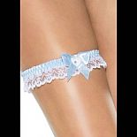 <strong>Ажурная подвязка с бантом и сердечком</strong> <br />
Подвязка бело-голубая на эластичной резинке, украшенная сатиновым бантиком. <div class="charTableblock"><div><span>Размер</span>: S (42-44); M (44-46); L (46-48)</div><div><span>Цвет</span>: белый</div><div><span>Производитель</span>: Roxana, Польша</div><div><span>В наличии</span>: S-M-L, белый с голубым</div></div> Ажурная подвязка с бантом и сердечком
Подвязка бело-голубая на эластичной резинке, украшенная сатиновым бантиком.