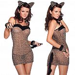 <strong>Сексуальное платье тигрицы</strong> <br />
Игривый комплект для сексуальной тигрицы - полупрозрачное платье с принтом, на тонких бретельках. <div class="charTableblock"><div><span>Размер</span>: S (42-44); M (44-46); L (46-48)</div><div><span>Цвет</span>: другой</div><div><span>Производитель</span>: Coquette, Канада</div></div> Сексуальное платье тигрицы
Игривый комплект для сексуальной тигрицы - полупрозрачное платье с принтом, на тонких бретельках.