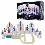 <strong>Набор из 12 вакуумных помп Sukshen 12 Piece Cupping Set</strong> <br />
Набор из 12 вакуумных помп - отличное средство для проведения вакуумного массажа (например, для снятия ломоты в мышцах) или для использования в BDSM-развлечениях. <div class="charTableblock"> </div> Набор из 12 вакуумных помп Sukshen 12 Piece Cupping Set
Набор из 12 вакуумных помп - отличное средство для проведения вакуумного массажа (например, для снятия ломоты в мышцах) или для использования в BDSM-развлечениях.