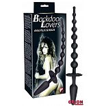 <strong>Чёрная анальная цепочка с пробочкой на конце - 32 см.</strong> <br />
Чёрная анальная цепочка с пробочкой на конце. <div class="charTableblock"><div><span>Длина, см</span>: 32.00</div><div><span>Диаметр, см</span>: 2.40</div><div><span>Материал</span>: силикон</div><div><span>Длина, см</span>: 25 и более</div><div><span>Диаметр, см</span>: 2</div></div> Чёрная анальная цепочка с пробочкой на конце - 32 см.
Чёрная анальная цепочка с пробочкой на конце.