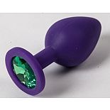 <strong>Пробка силиконовая фиолетовая с зеленым стразом 9,5х4см 47156-1-MM</strong> <br />
<div class="charTableblock"><div><span>Длина, см</span>: 9,5</div><div><span>Диаметр, см</span>: 4</div><div><span>Материал</span>: силикон</div><div><span>Цвет</span>: другой</div><div><span>Особенности</span>: пробка; ювелирка</div><div><span>Особенности</span>: без вибрации; гладкая</div><div><span>Длина, см</span>: 9-12</div><div><span>Диаметр, см</span>: 4</div><div><span>Цвет кристалла</span>: зеленый/салатовый</div></div> Пробка силиконовая фиолетовая с зеленым стразом 9,5х4см 47156-1-MM