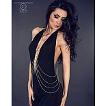 <strong>Украшение-колье на тело из золотистых цепочек </strong> <br />
Красивое украшение из золотистых цепочек, соединенных ниткой бус. <div class="charTableblock"> </div> Украшение-колье на тело из золотистых цепочек
Красивое украшение из золотистых цепочек, соединенных ниткой бус.