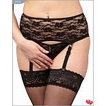 <strong>Широкий кружевной пояс и контактные трусики-стринги с цветочным узором</strong> <br />
Широкий кружевной пояс и контактные трусики-стринги с цветочным узором. <div class="charTableblock"><div><span>Размер</span>: L (46-48); XL (48-50)</div><div><span>Цвет</span>: белый</div><div><span>Производитель</span>: Ванильный рай, Россия</div><div><span>В наличии</span>: L-XL, белый</div></div> Широкий кружевной пояс и контактные трусики-стринги с цветочным узором
Широкий кружевной пояс и контактные трусики-стринги с цветочным узором.