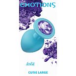 �������� ������ Emotions Cutie Large Turquoise light purple crystal 4013-04Lola 
