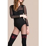 <strong>Фантазийные колготки с имитацией чулок Cheryl</strong> <br />
Фантазийные колготки с имитацией чулок Cheryl. <div class="charTableblock"><div><span>Размер</span>: S (42-44)</div><div><span>Цвет</span>: черный</div><div><span>В наличии</span>: 2 размер, черный с красным</div></div> Фантазийные колготки с имитацией чулок Cheryl
Фантазийные колготки с имитацией чулок Cheryl.