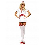 <strong>Костюм "Похотливая медсестра" белый 02210 SM</strong> <br />
Ультракороткий белый халатик с подвязками для чулок, лаковый алый пояс № раскованный и слегка похотливый образ создает данный костюм медсестры. <div class="charTableblock"><div><span>Размер</span>: S (42-44); M (44-46)</div></div> Костюм "Похотливая медсестра" белый 02210 SM
Ультракороткий белый халатик с подвязками для чулок, лаковый алый пояс № раскованный и слегка похотливый образ создает данный костюм медсестры.