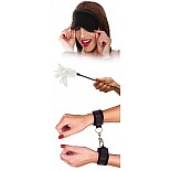 <strong>Набор фиксаций для эротических игр с перышком</strong> <br />
В набор входят наручники, стек с пером и маска <div class="charTableblock"><div><span>Материал</span>: текстиль</div><div><span>Производитель</span>: PipeDream, США</div></div> Набор фиксаций для эротических игр с перышком
В набор входят наручники, стек с пером и маска