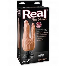 �������� Real Feel Deluxe N8 7,5" Double Penetrator ��� �������� ������������� �� �������� �������� 
