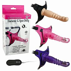    10Mode Vibrations 8``Harness-G spot Dong Flesh 10592003 
    ,   .