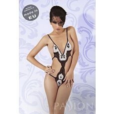 <strong>Кружевное боди на тесемках Juliette</strong> <br />
Откровенное кружевное боди на тонких завязках. <div class="charTableblock"><div><span>Размер</span>: S (42-44); M (44-46)</div><div><span>Цвет</span>: черный</div><div><span>Производитель</span>: Passion, Польша</div><div><span>В наличии</span>: S-M, черный с белым</div></div> Кружевное боди на тесемках Juliette
Откровенное кружевное боди на тонких завязках.