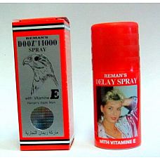 <strong>Спрей-пролонгатор Remans Dooz 14000 Spray - 45 мл.</strong> <br />
Спрей для продления полового акта.<div class="charTableblock"> </div> Спрей-пролонгатор Remans Dooz 14000 Spray - 45 мл.
Спрей для продления полового акта.