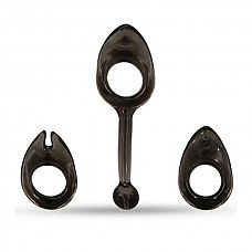 ����� �� 3 �������� ����������� ����� MENZSTUFF EXPANDABLE COCKRING SET 
����� �� 3 �������� ����������� ����� MENZSTUFF EXPANDABLE COCKRING SET.