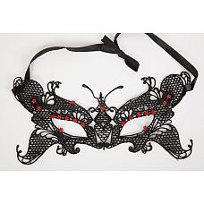 <strong>Маска роскошная со стразами , Черный</strong> <br />
Кружевная маска в венецианском стиле в форме бабочки, украшена красными бусинками.<div class="charTableblock"> </div> Маска роскошная со стразами , Черный
Кружевная маска в венецианском стиле в форме бабочки, украшена красными бусинками.