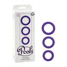 <strong>Набор эрекционных колец Posh Silicone Love Rings фиолетовый</strong> <br />
Набор Posh Silicone Love Rings - три эрекционных кольца разного диаметра. Можно использовать как по отдельности, так и одновременно. 100% медицинский силикон очень эластичный, создает ощущение удовольствия и комфорта, дарит сильную продолжительную эрекцию.<div class="charTableblock"><div><span>Материал</span>: силикон</div><div><span>Цвет</span>: другой</div><div><span>Наличие вибрации</span>: без вибрации</div><div><span>Тип</span>: кольцо</div></div> Набор эрекционных колец Posh Silicone Love Rings фиолетовый
Набор Posh Silicone Love Rings - три эрекционных кольца разного диаметра. Можно использовать как по отдельности, так и одновременно. 100% медицинский силикон очень эластичный, создает ощущение удовольствия и комфорта, дарит сильную продолжительную эрекцию.