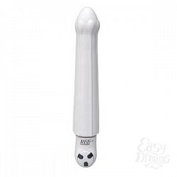 Белый вибромассажёр Saffron - 16 см. Белый вибромассажёр Saffron - 16 см.