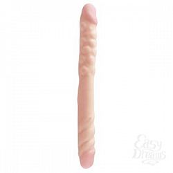 Телесный двусторонний фаллоимитатор BASIX - 40 см. Телесный двусторонний фаллоимитатор BASIX - 40 см.