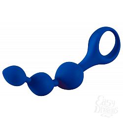 Синяя анальная цепочка Love Beads - 14 см. Синяя анальная цепочка Love Beads - 14 см.