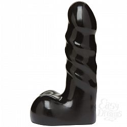 Черная насадка для страпона в виде реалистичного фаллоимитатора - 14,2 см. Черная насадка для страпона в виде реалистичного фаллоимитатора - 14,2 см.