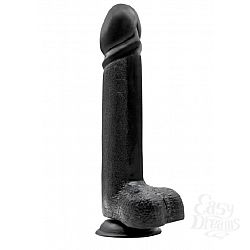  ׸   MENZSTUFF BLACK KNIGHT 10INCH BUTT PLUG - 25 .