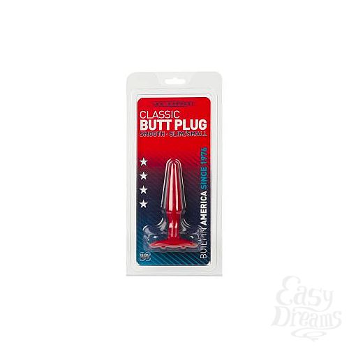  2     Butt Plug Red Slim Small