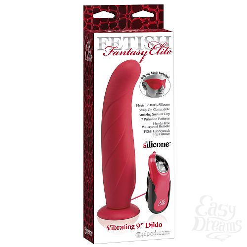  2     Vibrating 9 Dildo Red