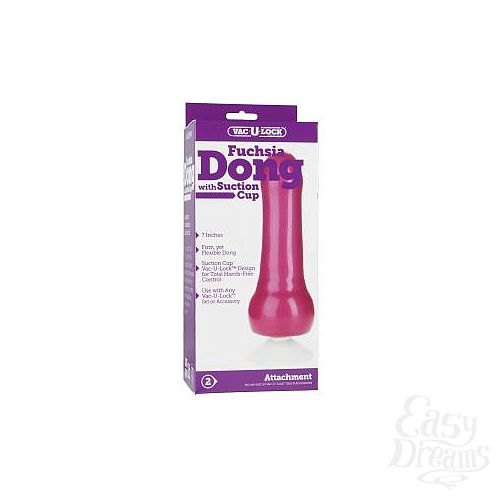 ���������� 3  ������� �� ������� Vac-U-Lock Fuchsia Dong with Suction Cup