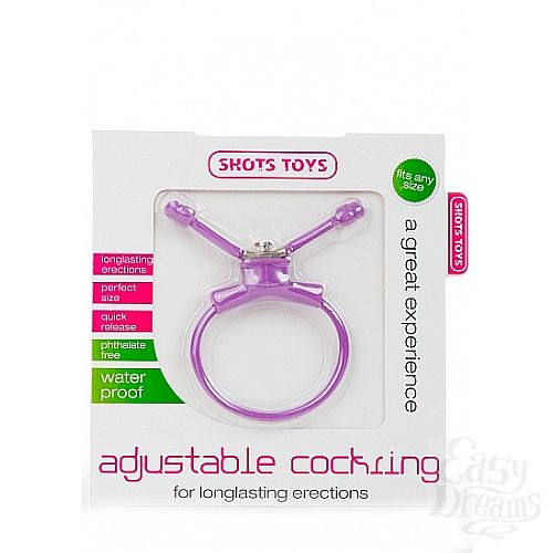  2    Adjustable Cockring Purple SH-SHT156PUR