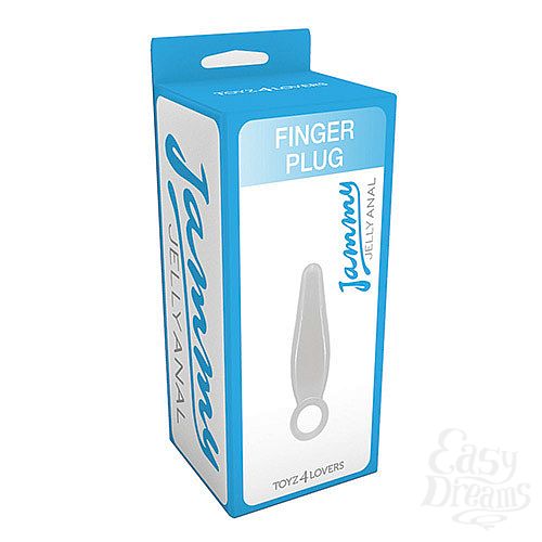  2      - JAMMY JELLY ANAL FINGER PLUG CRYSTALL - 7,2 .