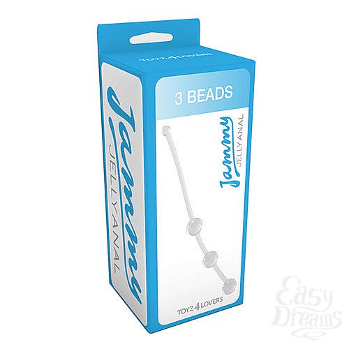 ���������� 2  ���������� �������� ������� JAMMY JELLY ANAL 3 BEADS CRYSTALL - 15 ��.
