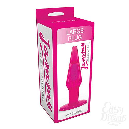  2      JAMMY JELLY ANAL LARGE PLUG PINK - 13,5 .