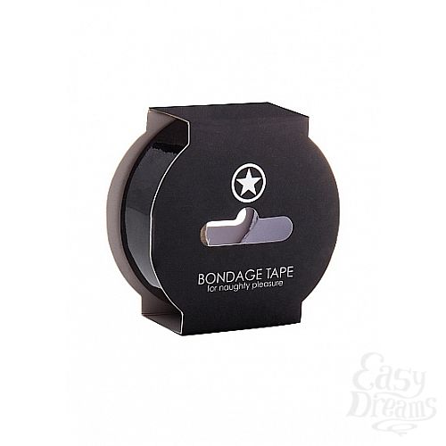 ���������� 1:  ����� Non Sticky Bondage Tape Black SH-OUBT003BLK