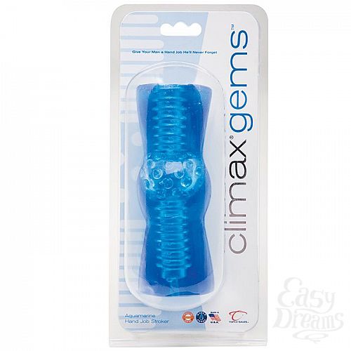  3    Climax Gems Aquamarine Hand Job Stroker