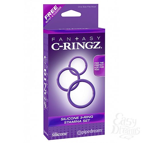 ���������� 1:  ����� �� 3-� ����������� ����� Silicone 3-Ring Stamina Set ����������