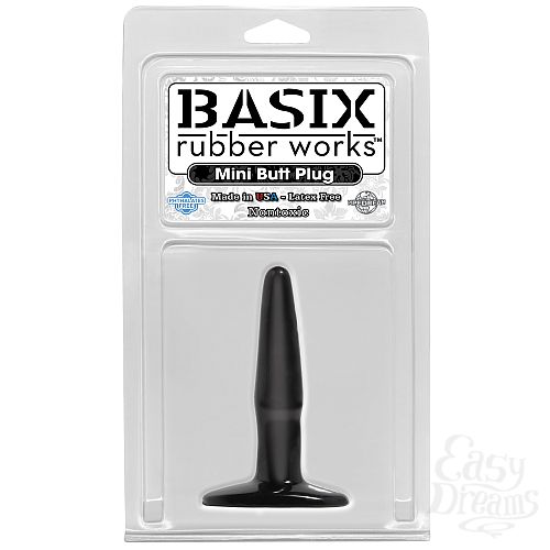  1:    Basix Rubber Works Mini Butt Plug 