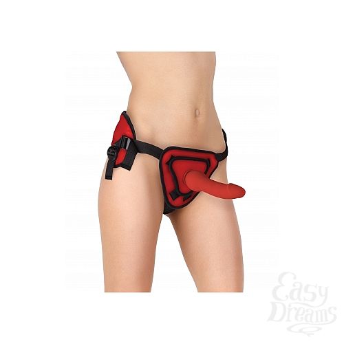 ���������� 5  ������� Deluxe Silicone Strap On Ouch!, 20,5 ��., ����������