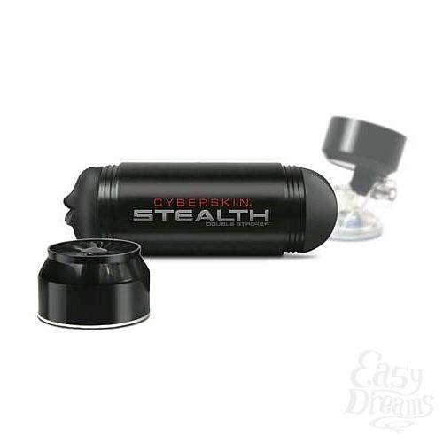  2    CyberSkin Stealth Double Stroker -   