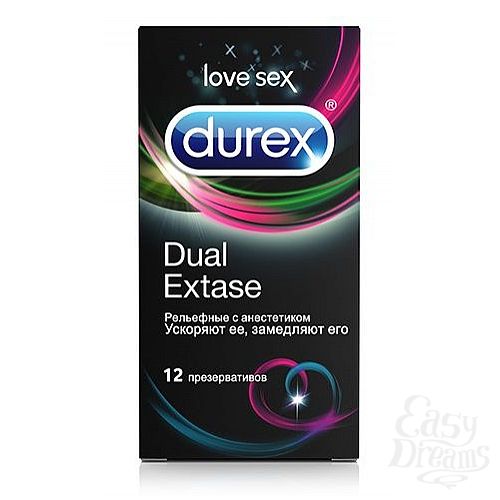  1:      Durex Dual Extase - 12 .