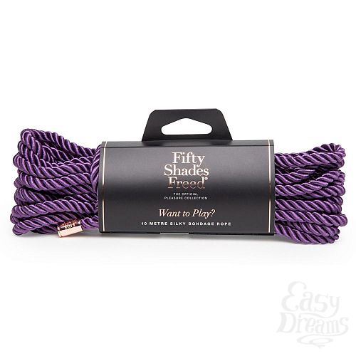 ���������� 4  ���������� ������� ��� ���������� Fifty Shades Freed Want to Play? 10m Silky Rope - 10 �.